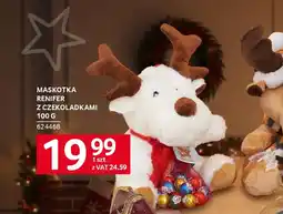 Selgros Maskotka renifer z czekoladkami oferta