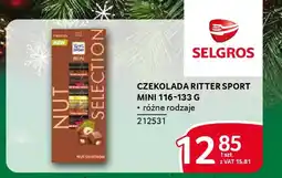 Selgros Czekolada ritter sport mini oferta