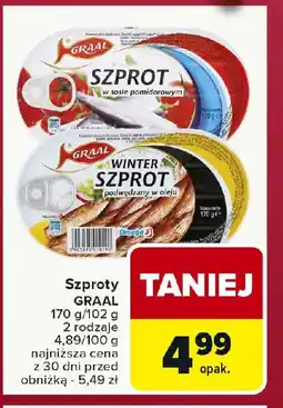 Carrefour Szproty GRAAL oferta