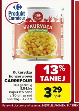 Carrefour Kukurydza konserwowa CARREFOUR oferta