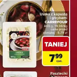 Carrefour Uszka z kapustą i grzybami oferta