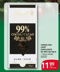 Selgros Czekolada lindt excellence 90-99% oferta