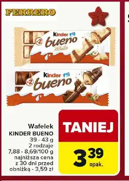 Carrefour Wafelek Kinder Bueno oferta