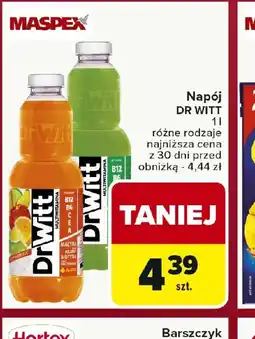 Carrefour Napój DR WITT oferta