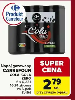 Carrefour Napój gazowany Carrefour oferta