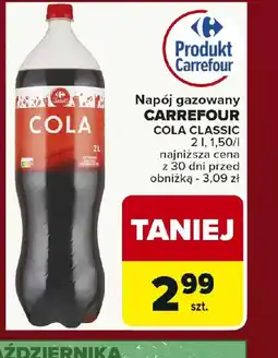 Carrefour Napój gazowany Carrefour Cola Classic oferta