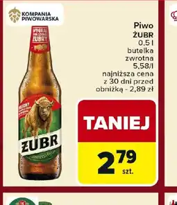 Carrefour Piwo ZUBR oferta