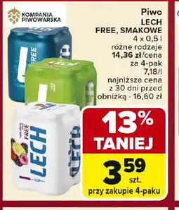 Carrefour Piwo LECH oferta