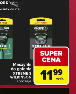 Carrefour Maszynki do golenia XTREME 3 WILKINSON oferta