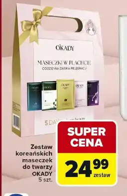 Carrefour Zestaw koreańskich maseczek do twarzy OKADY oferta