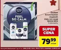 Carrefour Zestaw kosmetyków męskich FEEL SO CALM NIVEA MEN oferta