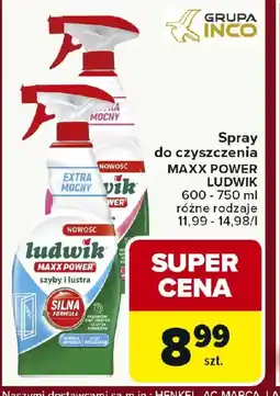 Carrefour Spray do czyszczenia Ludwik Maxx Power oferta