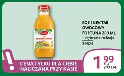 Selgros Soki nektar owocowy fortuna oferta