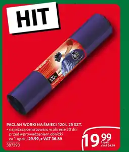 Selgros Paclan worki na śmieci 120 l oferta