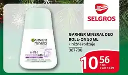 Selgros Garnier mineral deo roll-on oferta