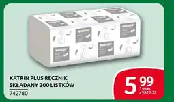 Selgros Katrin plus ręcznik składany 200 listków oferta