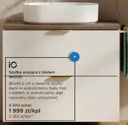 Blu Szafka wisząca z blatem Wood oferta