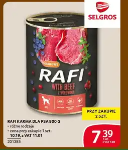 Selgros Rafi karma dla psa oferta