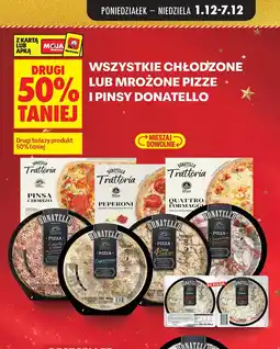 Biedronka Chłodzone lub mrożone pizze i pinsy -50% drugi produkt Donatello oferta