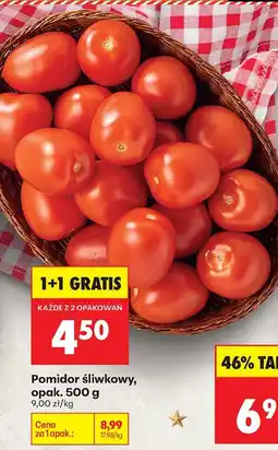 Biedronka Pomidor śliwkowy, opak. 500 g Biedronka oferta