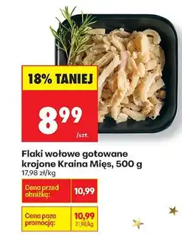 Biedronka Flaki wołowe gotowane krojone Kraina Mięs, 500 g oferta