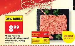 Biedronka Mięso mielone z karkówki wieprzowej Kraina Mięs, 400 g oferta