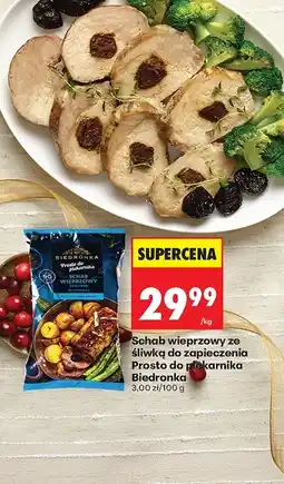 Biedronka Schab wieprzowy ze śliwką do zapieczenia Prosto do piekarnika Biedronka oferta