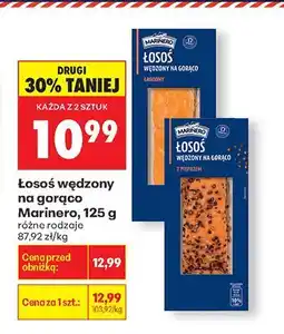 Biedronka Łosoś wędzony na gorąco Marinero, różne rodzaje oferta