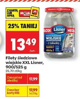 Biedronka Filety śledziowe wiejskie XXL Lisner oferta
