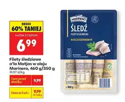 Biedronka Filety śledziowe a'la Matjas w oleju Marinero oferta