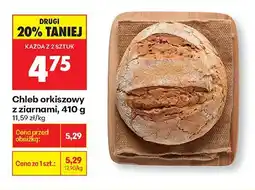 Biedronka Chleb orkiszowy z ziarnami, 410 g Biedronka oferta