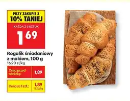 Biedronka Rogalik śniadaniowy z makiem, 100 g Biedronka oferta