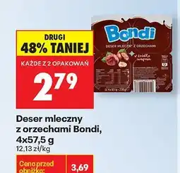 Biedronka Deser mleczny z orzechami Bondi, 4x57,5 g oferta