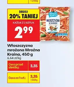 Biedronka Włoszczyzna mrożona Mrożna Kraina, 450 g oferta