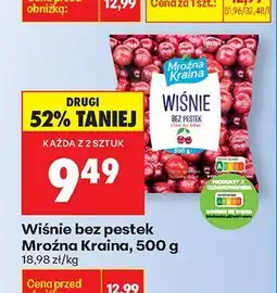 Biedronka Wiśnie bez pestek Mrożna Kraina, 500 g oferta