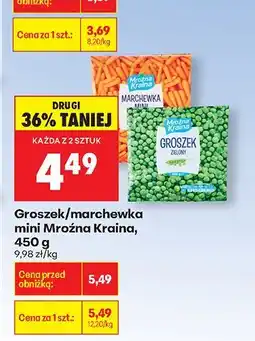 Biedronka Groszek/marchewka mini Mrożna Kraina, 450 g oferta