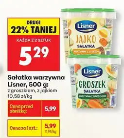 Biedronka Sałatka warzywna Lisner, 500 g oferta