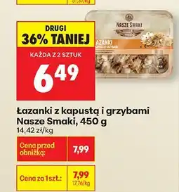 Biedronka Łazanki z kapustą i grzybami Nasze Smaki, 450 g oferta