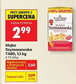 Biedronka Mąka Szymanowska T480, 1,1 kg oferta