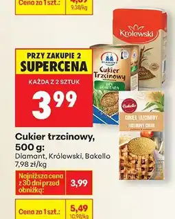 Biedronka Cukier trzcinowy, 500 g: Diamant, Krolewski, Bakello oferta
