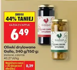 Biedronka Oliwki drylowane Gallo, 340 g/150 g: zielone, czarne oferta