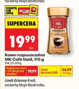 Biedronka Kawa rozpuszczalna MK Cafe Gold, 175 g oferta