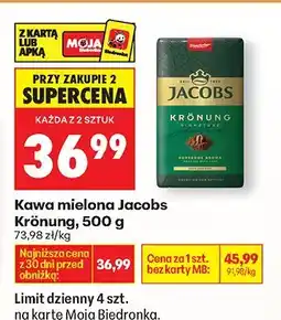 Biedronka Kawa mielona Jacobs Krönung, 500 g oferta