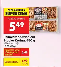 Biedronka Strucla z nadzieniem Słodka Kraina, 450 g różne rodzaje oferta