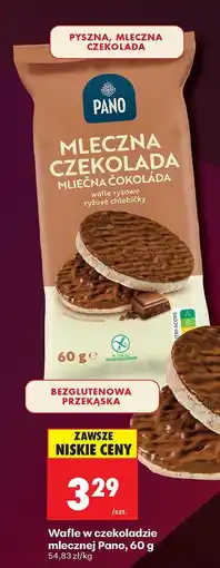 Biedronka Wafle w czekoladzie mlecznej Pano oferta