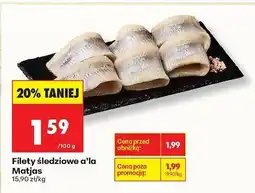 Biedronka Filety śledziowe a'la Matjas Biedronka oferta