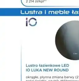 Blu iO Lustro łazienkowe LED Luca New Round oferta