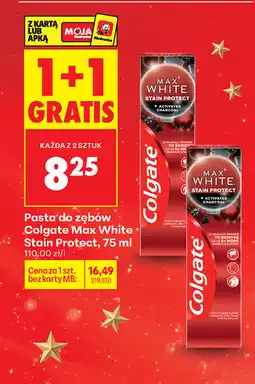 Biedronka pasta do zębów Colgate Max White Stain Protect, 75 ml oferta