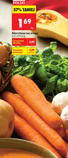 Biedronka marchew na wagę oferta