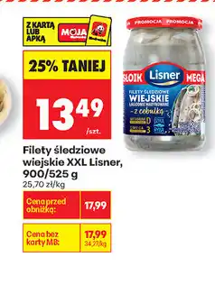 Biedronka Filety śledziowe wiejskie Lisner oferta